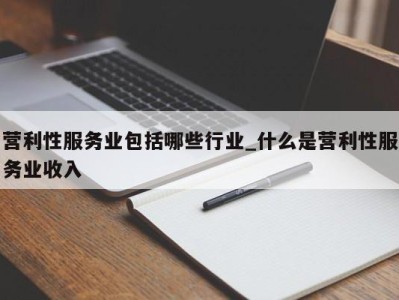 宁波营利性服务业包括哪些行业_什么是营利性服务业收入 